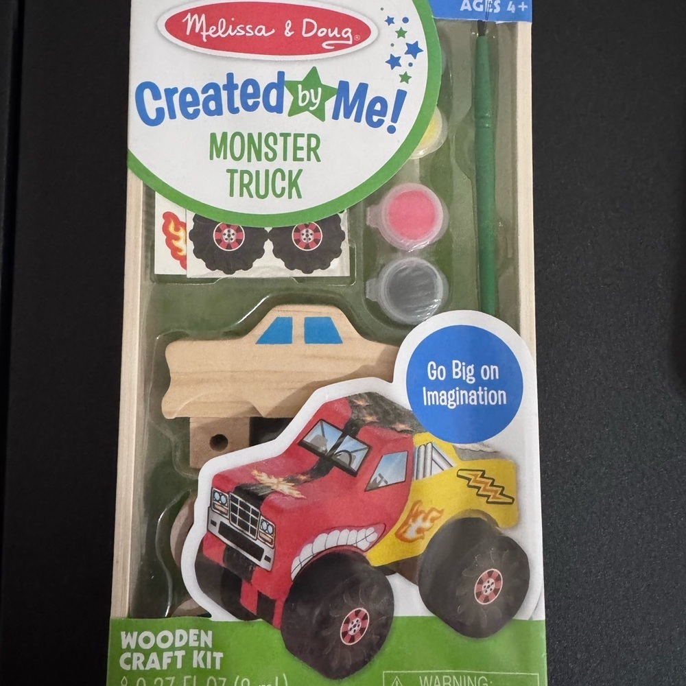 Melissa & Doug Monster Truck Craft Kit - Red, Yellow, Black New - Picture 2 of 5